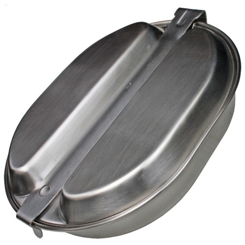 MFH US Koch/Essgeschirr, der Klappbügel dient auch zur Befestigung